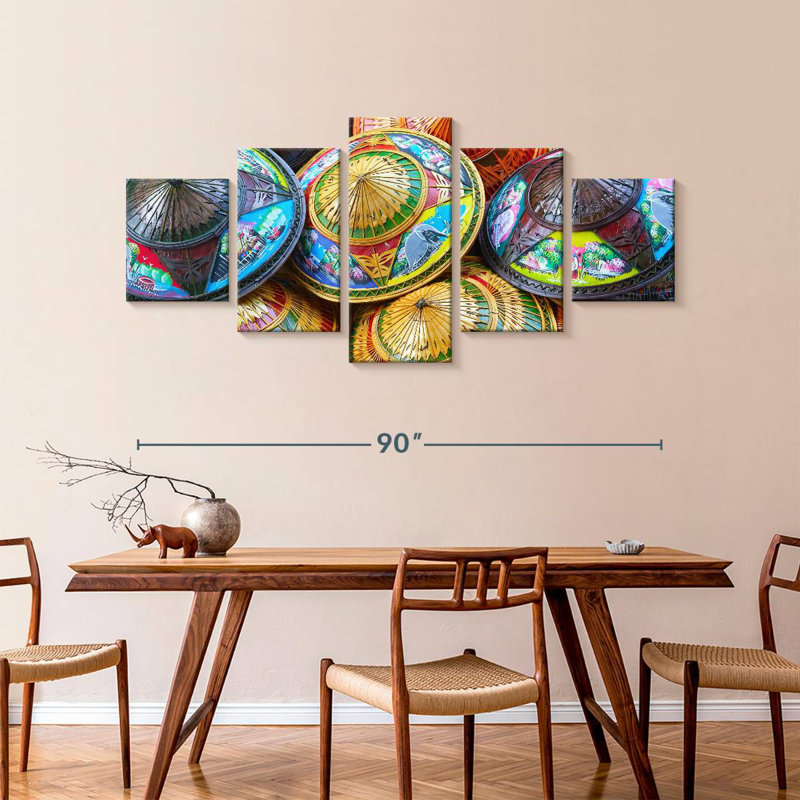 Asian Rice Hat, 42" H x 92" W