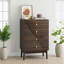 Commodes décoratives avec 4 tiroirs et poignées en métal