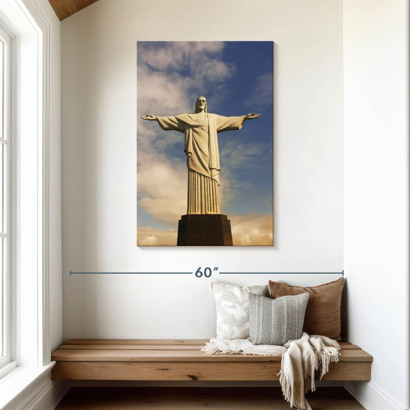 Statue du Christ Rédempteur, Aime, Brésil, H 45 po x l 30 po