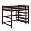 Lit mezzanine avec tablettes de rangement et bureau sous le lit-31341788-31341790