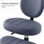 Fauteuil ergonomique de formation ADHD Focus, chaise de bureau de méditation à pieds croisés avec roulettes, pivotant à 360 ° et réglable en hauteur avec support lombaire