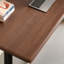 Bureau rectangulaire en noyer massif avec 2 tiroirs-130219508