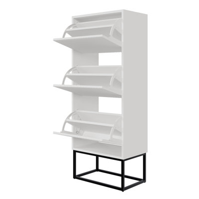 Veldio Three-Tier Shoe Cabinet 50 cm with Legs