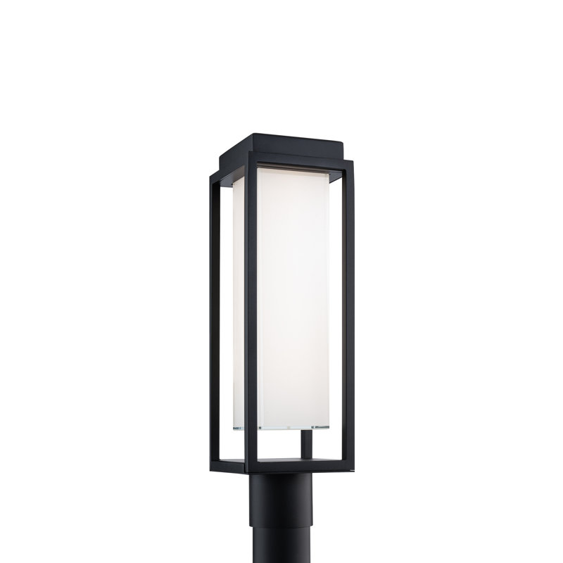 Lampadaire d'extérieur à DEL à intensité variable avec température de couleur 3000K, Noir