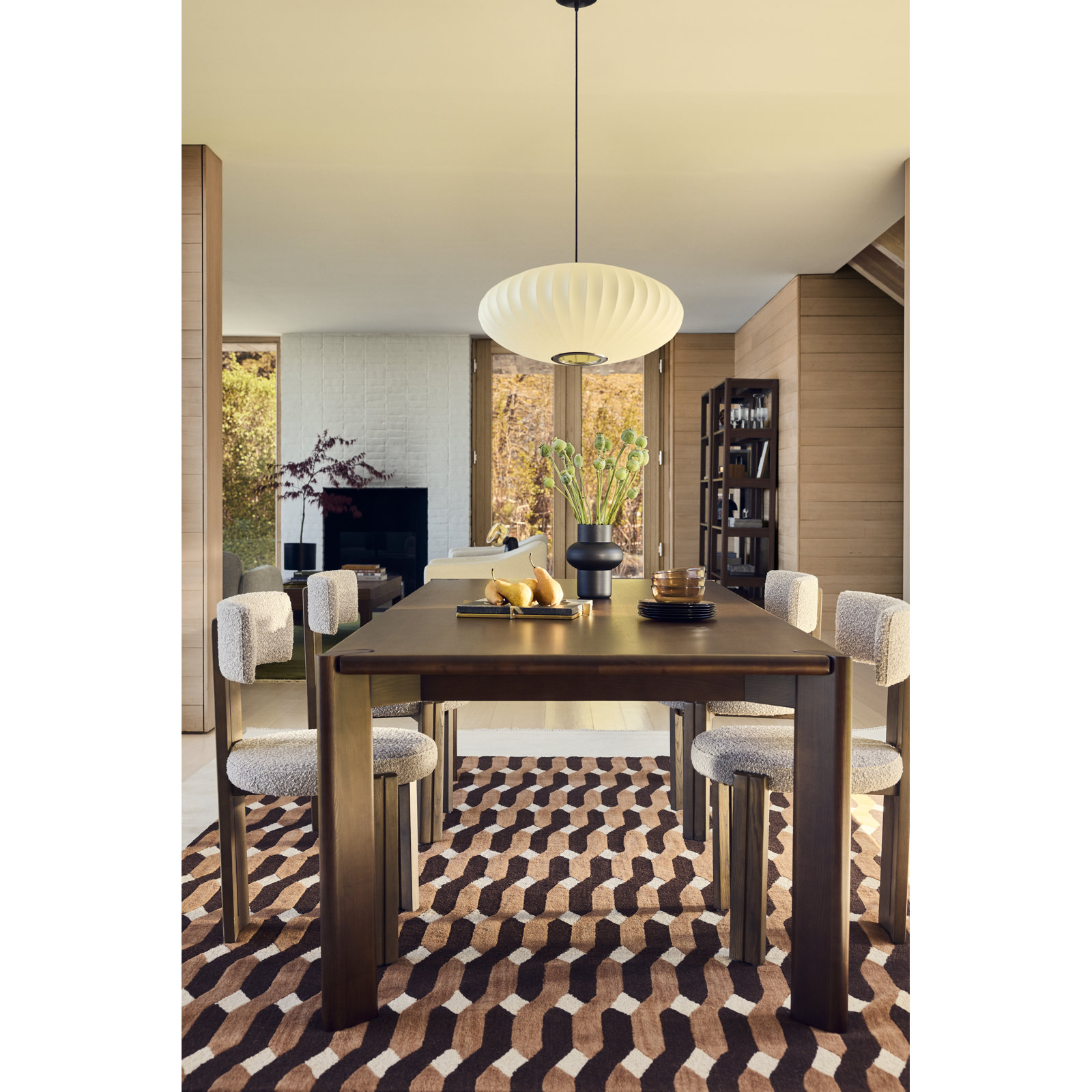Leola Ash Solid Wood Dining Table,  Brown
