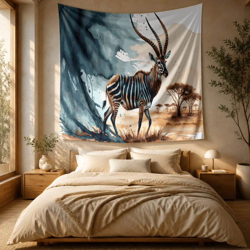 Tapisserie «Wildlife Kudu», 51 po x 60 po