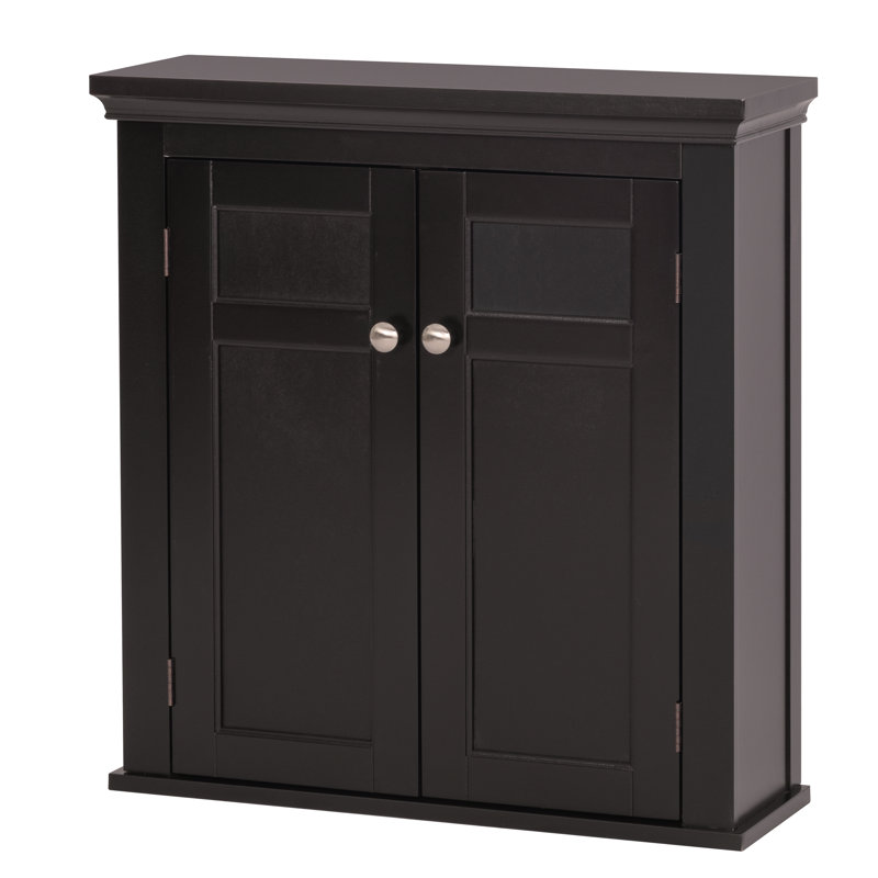 Martrigo 23.62" W x 25.2" H x 7.87" D Wall Mounted Bathroom Cabinet, Espresso