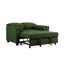 Upholstered Tufted Convertible Pull-Out Sleeper Sofa Bed - Adjustable Backrest With 2 Soft Pillows-953584278