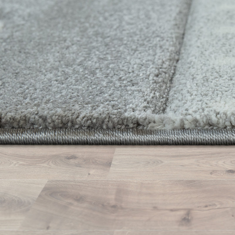 Conaway Machine Woven Blue/Grey/White Rug, Square 133cm