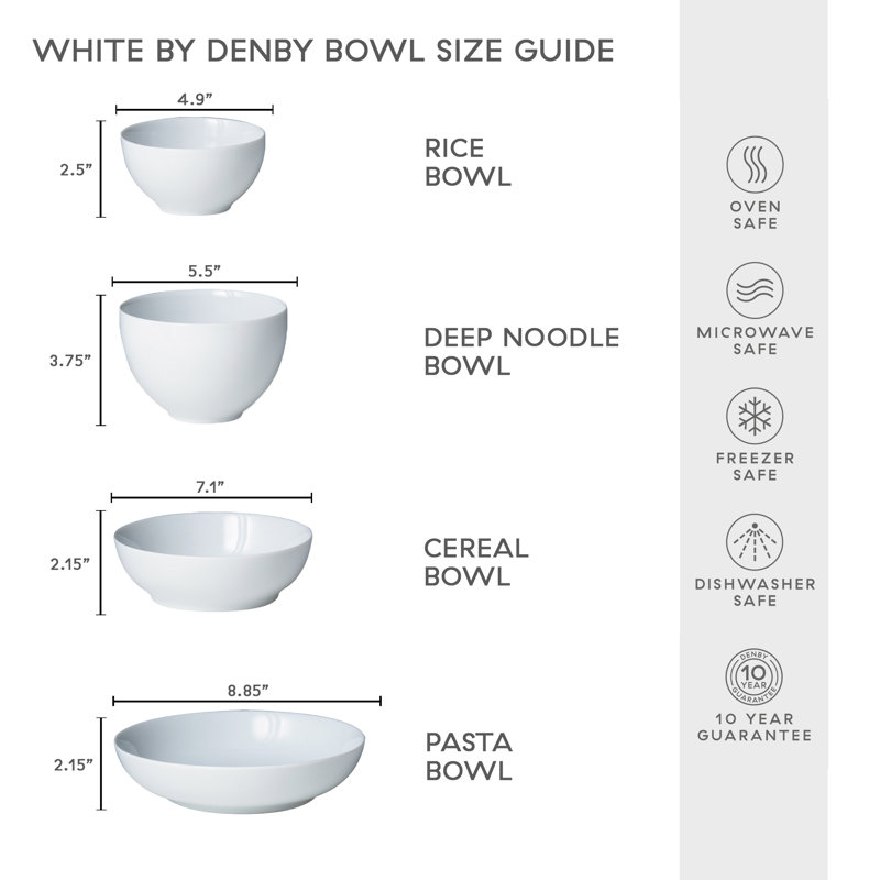 Ensemble de bols 12 pièces White by Denby