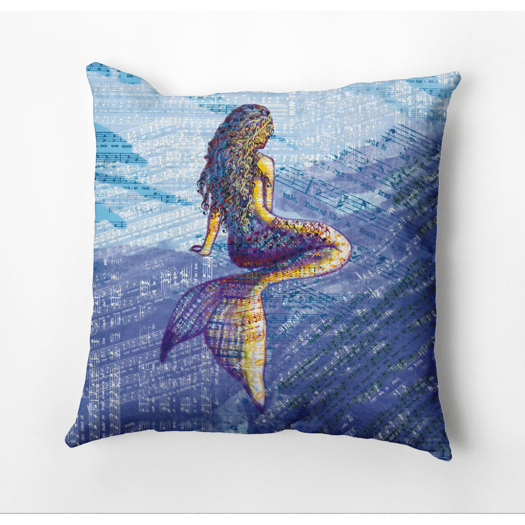 Beach Vacation Print Outdoor Throw Pillow e by design 