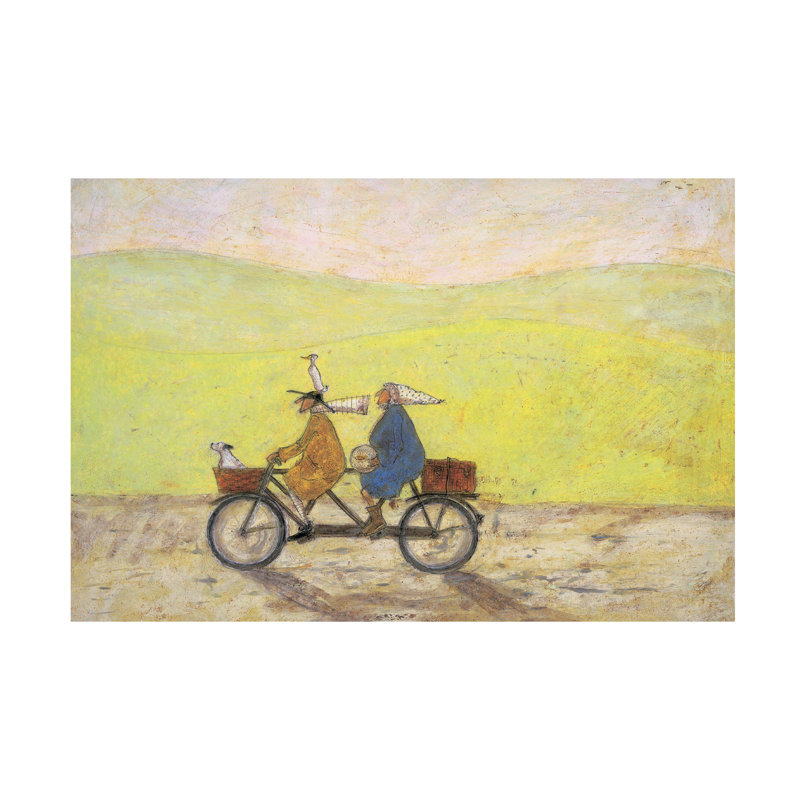 Art mural sur toile tendue - «Grand Day Out» de Sam Toft pour décoration de salon, de chambre à coucher ou de bureau - 22 x 32