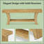 Table de rangement avec canapé, console, canapé