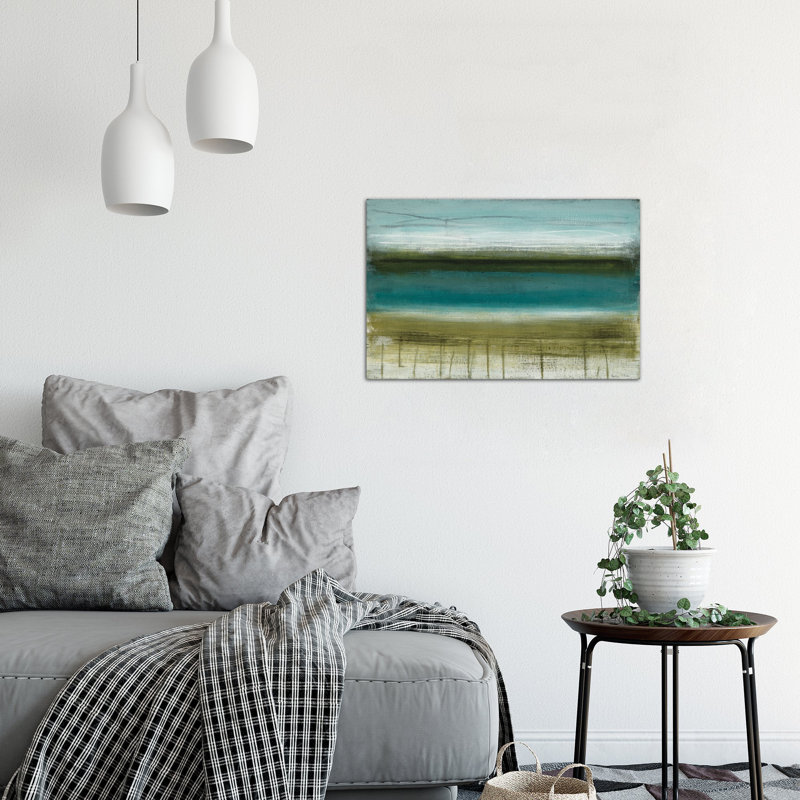 « shoreline horizons », reproduction d’art sur toile, H 16 po x l 48 po x P 0,75 po