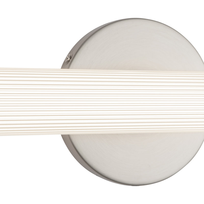 Vire 24-in Black dimmable LED Wall Sconce, Nickel