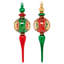 Christmas Swirl Finial Ornament, 12 Inches