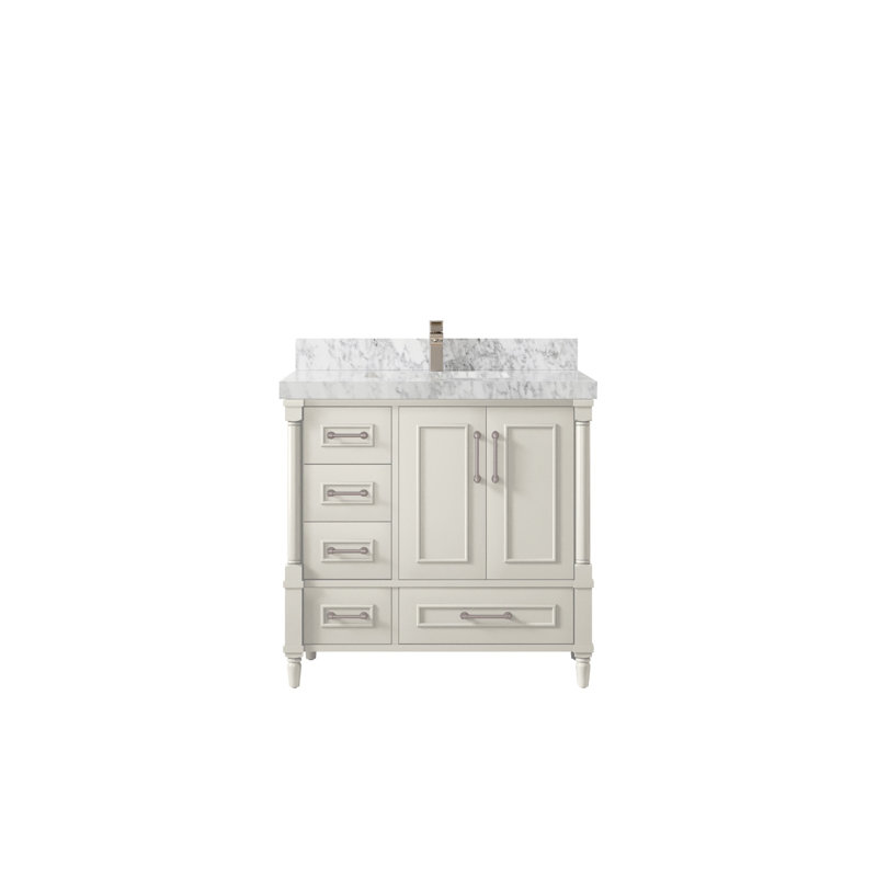 Meuble-lavabo simple 36 po avec plateau Aberdeen