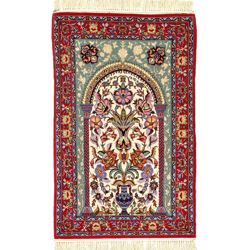 Lennora Silk Floral Area Rug