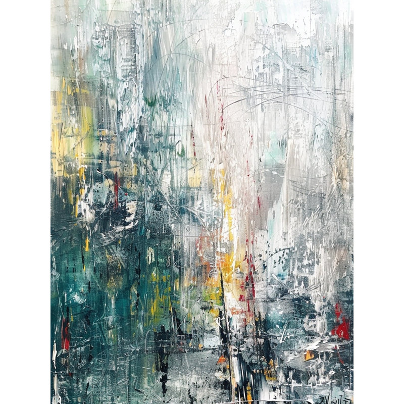 «Open Bloom», art mural sur toile tendue, L 30 po x H 40 po x P 1,5 po
