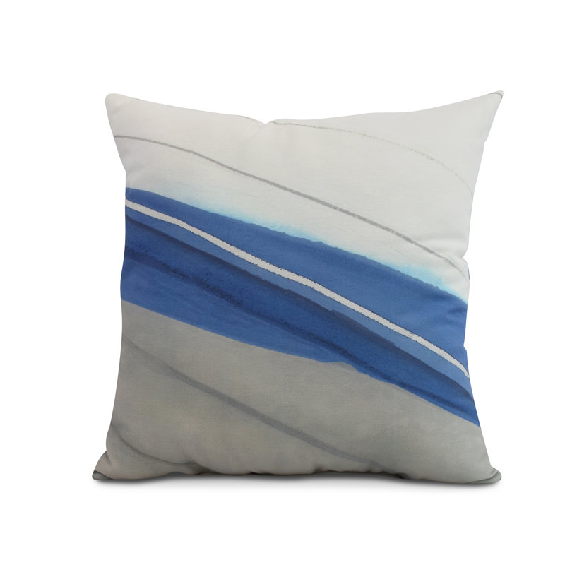 Housse et insert de coussin carré Nantucket, Bleu, 26 po x 26 po