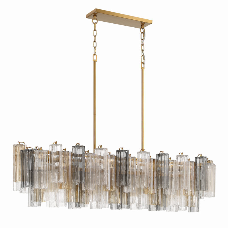 Lustre linéaire à 14 lumières Quinzio