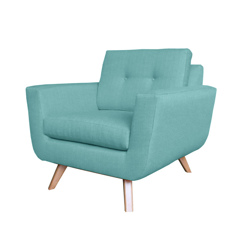 Fauteuil Callie, Lagon, Naturel, Plumes / duvet