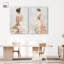 "Dreamscape Glam Art", ensemble de 2 impressions sur toile par -1847979211-1847979212-1847979210