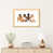 Toile avec cadre en bois beige n'est pas disponible