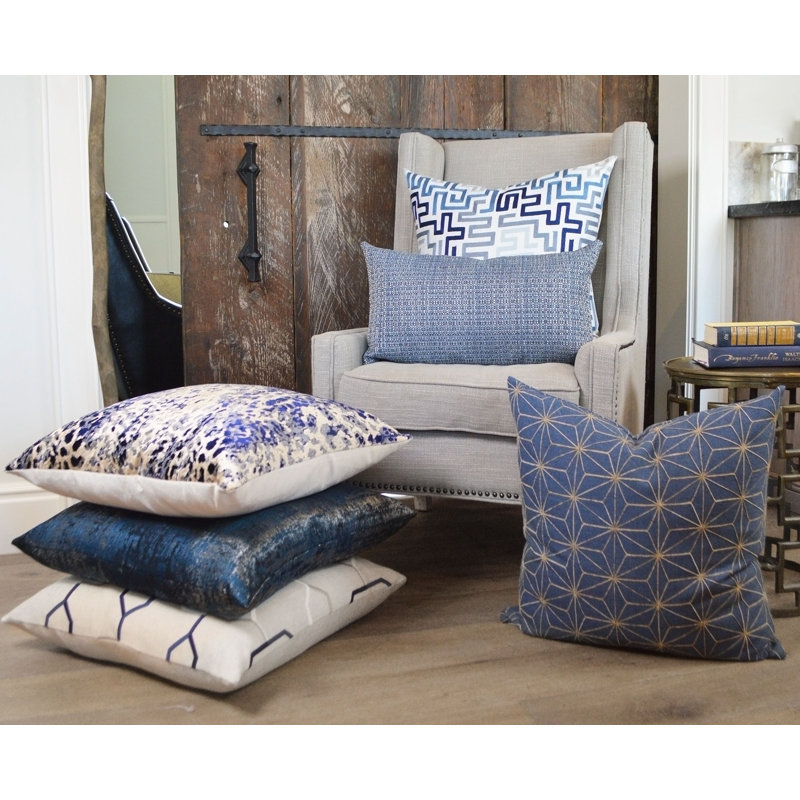 Crosby Pillow Cover & Insert, Navy, Square 36"