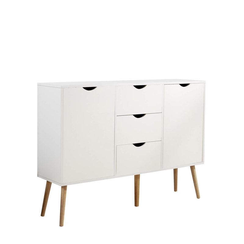 Kennedy 119Cm Wide 3 Drawer Sideboard, White