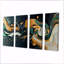 Curtis - Art mural abstrait à l'encre liquide - Art mural moderne pour le salon-559516969-559516965