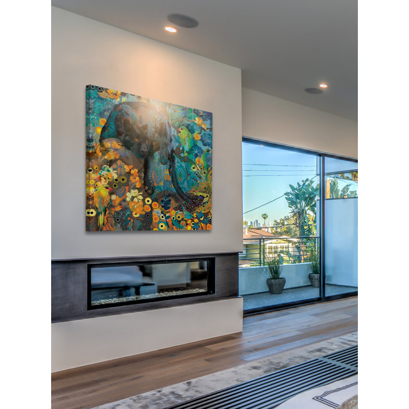 Evelia - Wrapped Canvas Painting, 101cm H x 101cm W x 3.81cm D