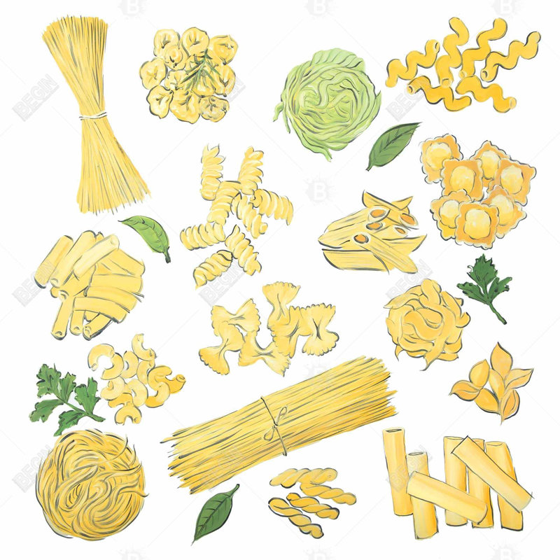 " Various Kind Of Pasta "