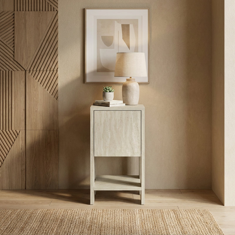 Table de chevet l 11,8 po x H 21,7 po x P 11,8 po Ema