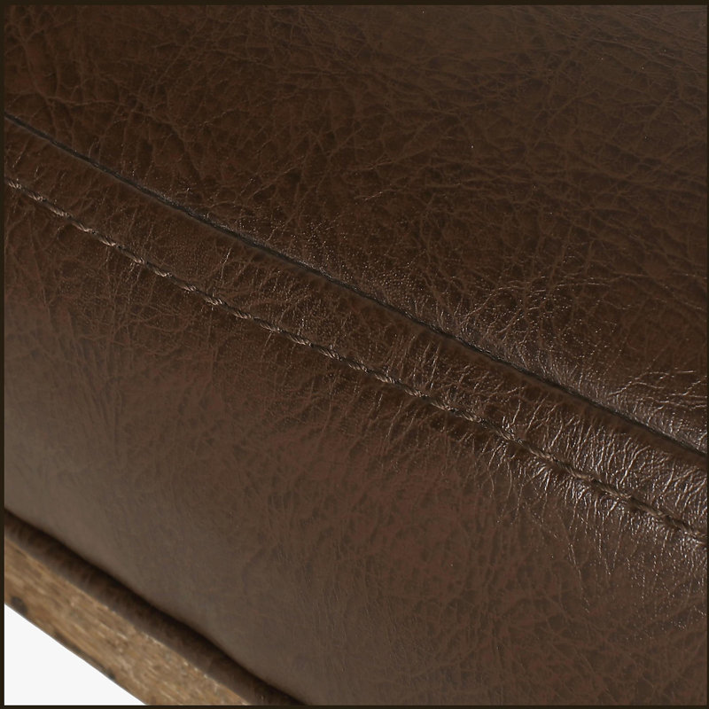 Chaise de bureau pivotante et élévatrice, Marron foncé, Faux cuir