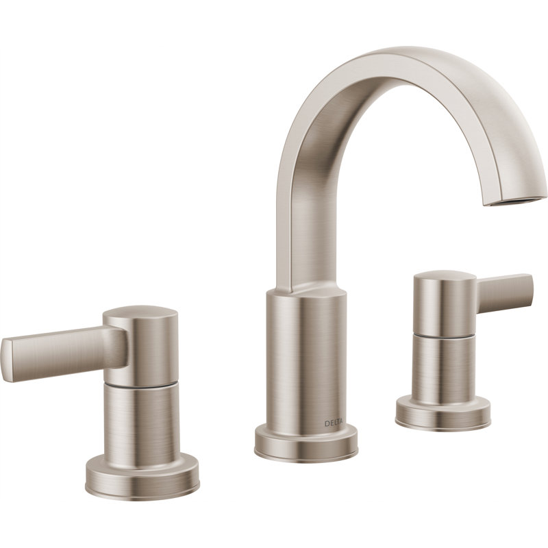 Albion Widespread Bathroom Faucet 3 Hole, 2-handle Bathroom Sink Faucet with Drain Assembly, Champagne Bronze