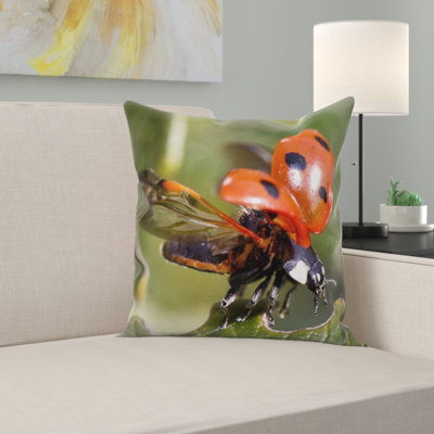 Ladybug Throw Pillow