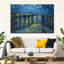 «The Starry Night Over The Rhone», reproduction sur toile-1285319334