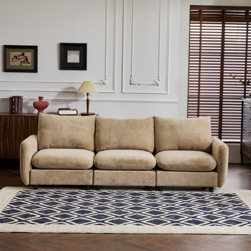 3-Piece Modular Sectional Sofa Couch