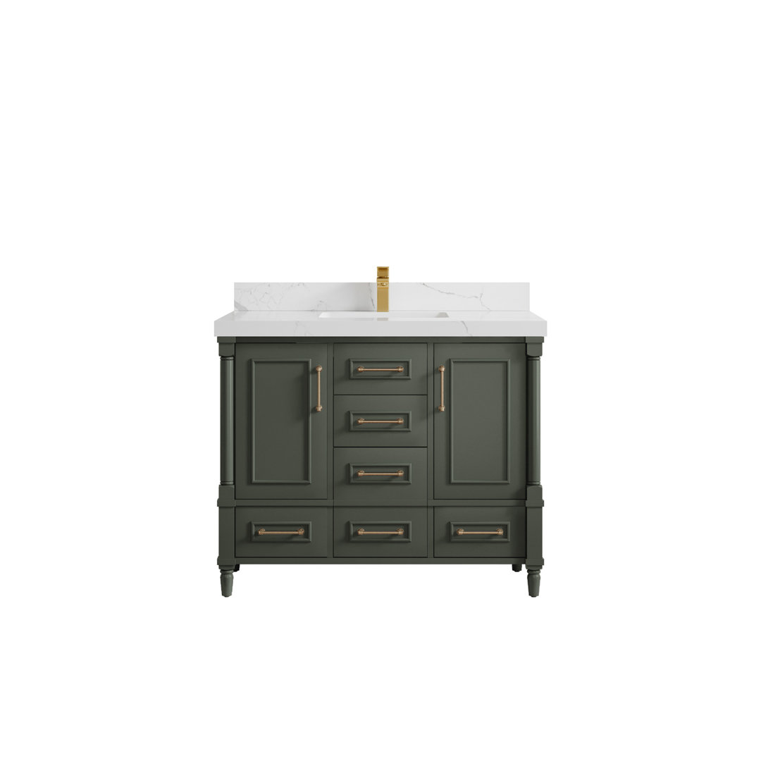 Aberdeen 42'' Single Bathroom Vanity with Top Willow Collections Top 