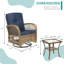 Ensemble de chaises berçantes pivotantes 3 pièces Vreeland-1078801460-1176389727