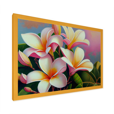 White And Yellow Blossoming Plumeria II " White And Yellow Blossoming Plumeria II " Color Photography Print