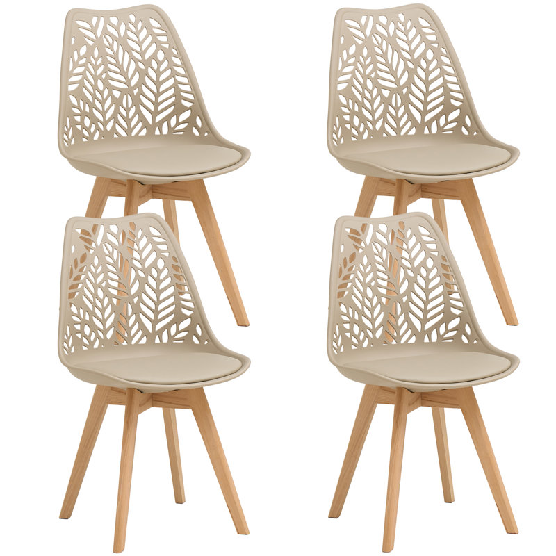 Upholstered Side Chair, Khaki, 4