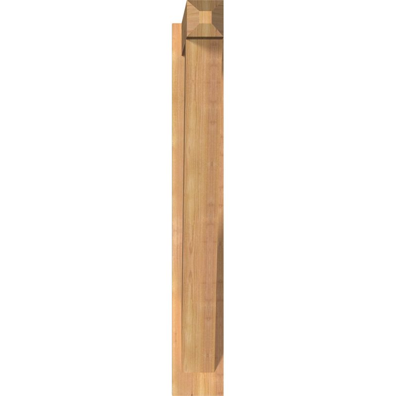 Artisan traditionnel en bois rustique, P 28 po x H 40 po, Cèdre rouge de l'Ouest l 5 1/2 po (lisse)
