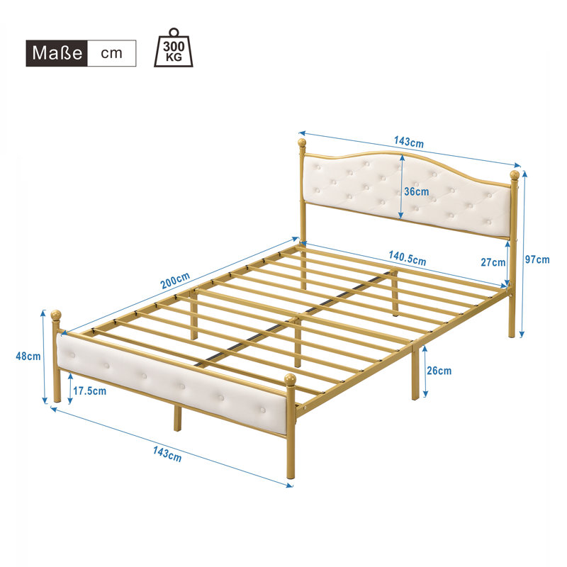 Pisinemo Upholstered Bed