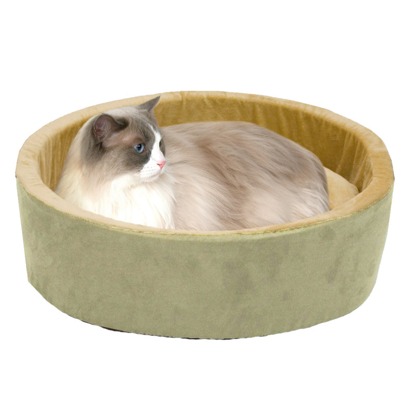 Lit pour chien Thermo-Kitty Nest, L 13 po x P 16 po x H 16 po, Sauge