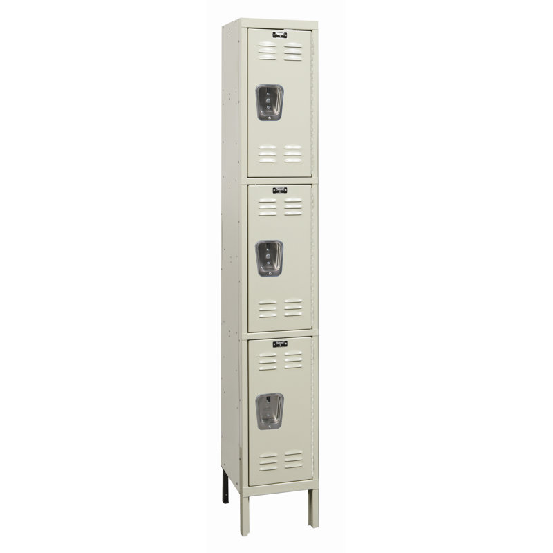 Casier large à 3 niveaux 1 Galvanite, L 12 po x P 12 po x H 78 po, Assemblé