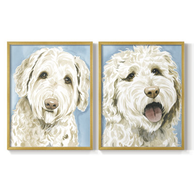 Labradoodle I-Premium Framed Print -Ready to Hang - No Nails Required - No Nails Required