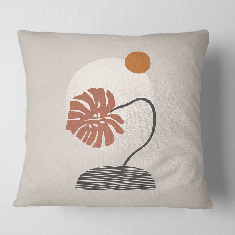 Abstract Throw Pillow, 16" x 16"