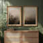 «Neutral Misty Gradient Landscape Duo», ensemble de 2 reproductions d'art encadrées de qualité supérieure sur papier 26 po x 36 po-121103507